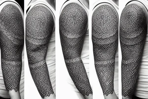 Mandala sleeve tattoo idea