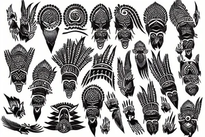 indian mountain tattoo idea