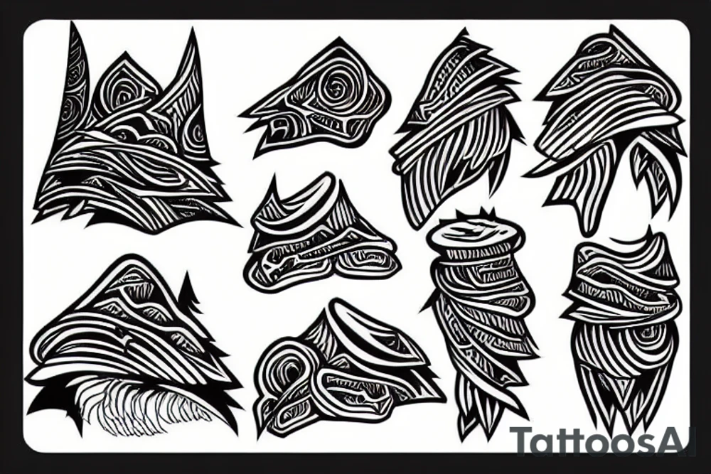 walking up a mountain tattoo idea