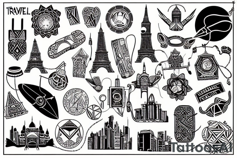 Travel tattoo idea