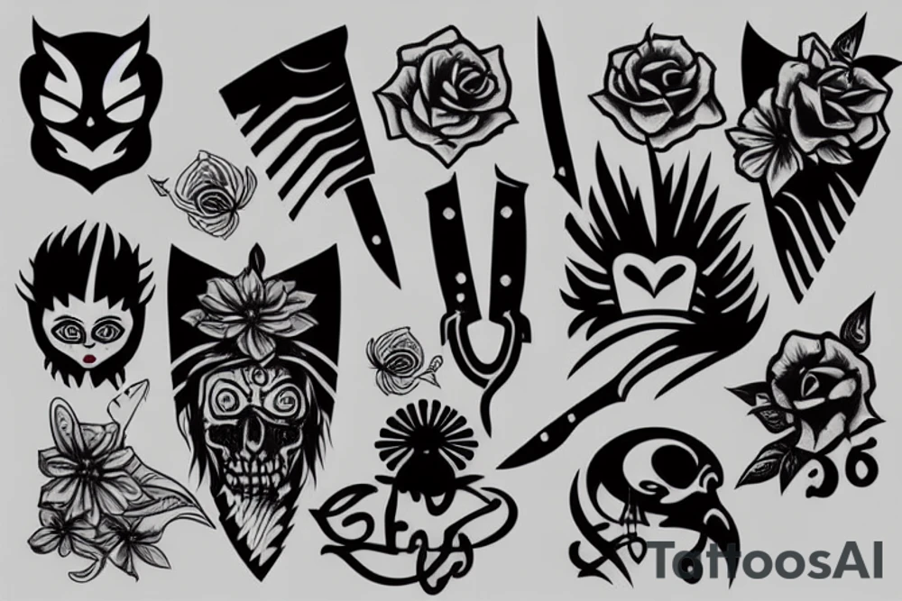 knife tattoo idea