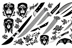 knife tattoo idea