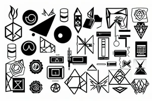 Minimalist computer tattoo idea