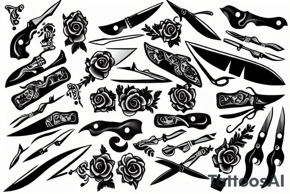 knife tattoo idea
