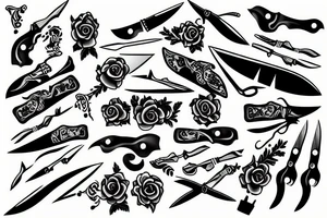 knife tattoo idea