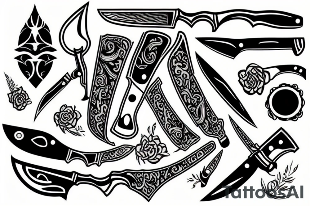knife tattoo idea