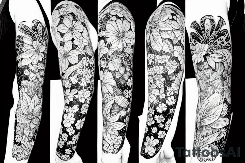 A duck with a flower tattoo idea