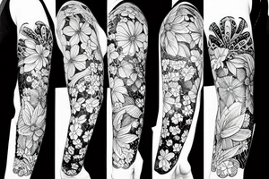 A duck with a flower tattoo idea