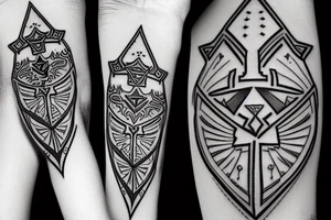 zelda with master sword tattoo idea