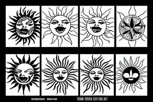 A sun tattoo idea