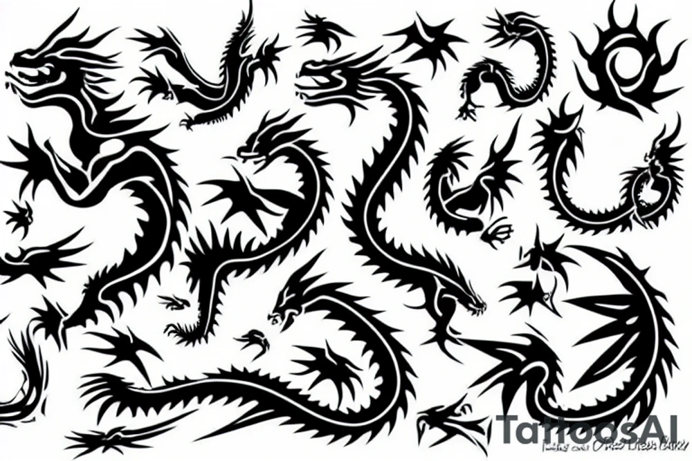 baby dragon tattoo idea