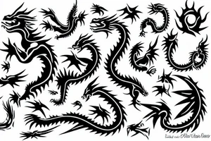 baby dragon tattoo idea