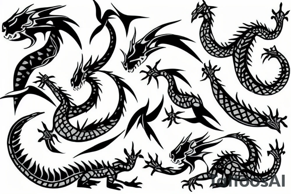 baby dragon tattoo idea