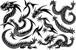 baby dragon tattoo idea