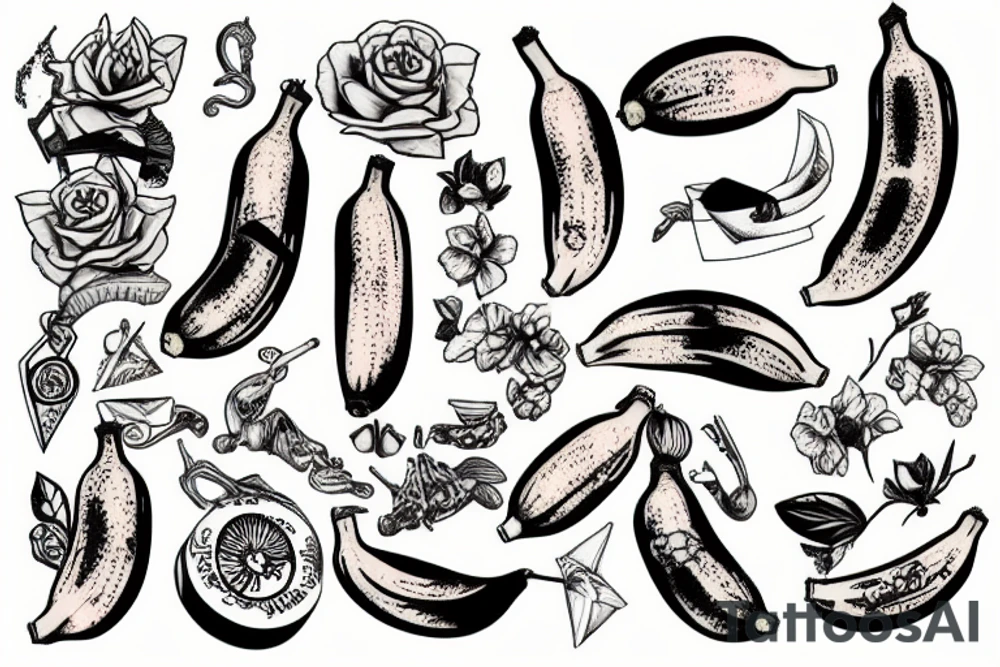 Banana tattoo idea