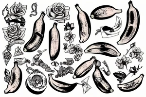 Banana tattoo idea