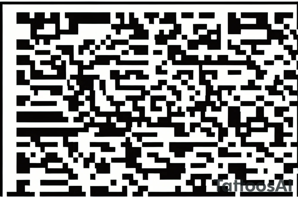 a qr code pointing to google.com tattoo idea