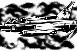 F4 Phantom firing all cannons. jet aircraft, aiming high tattoo idea