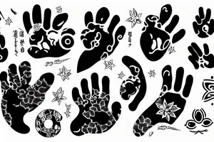 Cat paw tattoo idea