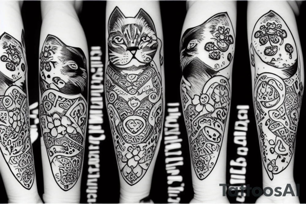 Cat paw tattoo idea