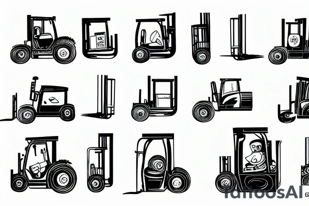 forklift tattoo idea