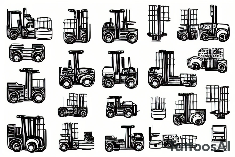 forklift tattoo idea