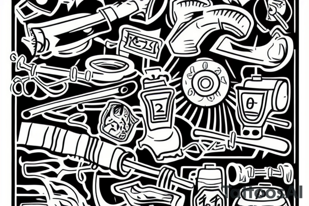 a tattoo for a middle-aged rower tattoo idea