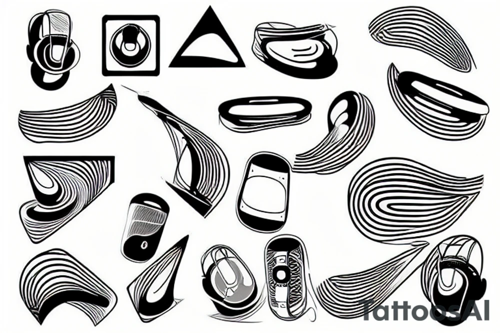 an audio waveform tattoo idea