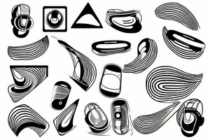 an audio waveform tattoo idea