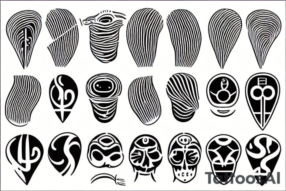 a straight audio waveform tattoo idea