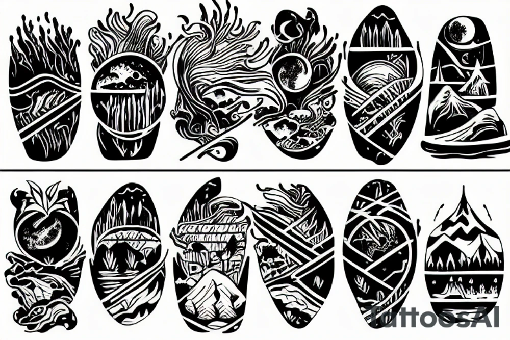 landscape tattoo idea
