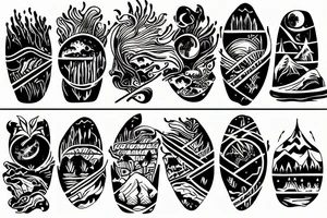 landscape tattoo idea
