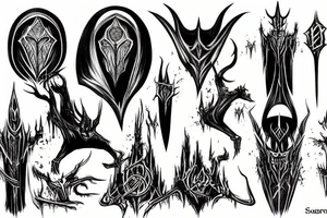 sauron lord of the rings tattoo idea