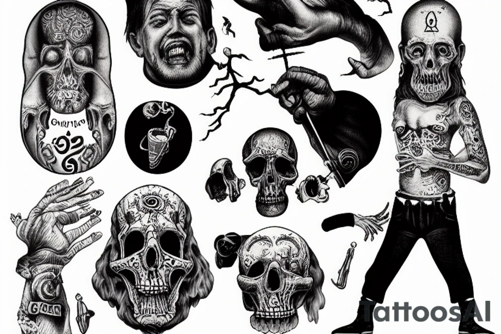 Sinner trembling before god tattoo idea