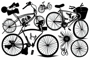 Bicycle tattoo idea