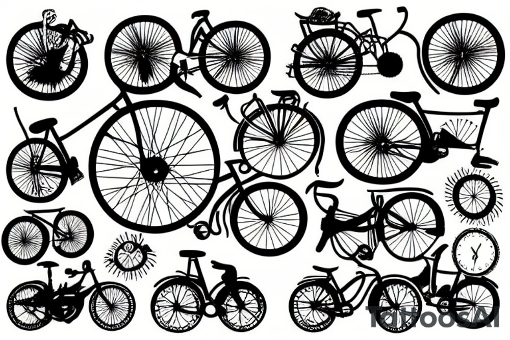 Bicycle tattoo idea