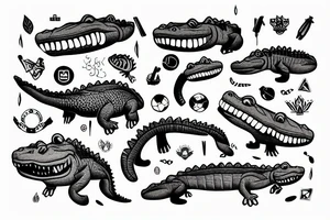 Manchester city killing a crocodile tattoo idea