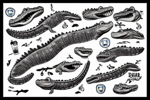 Manchester city killing a crocodile tattoo idea