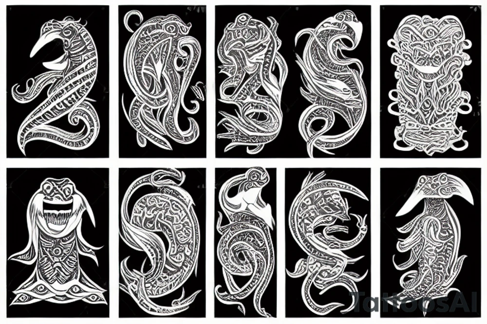 sea emperor leviathan tattoo idea