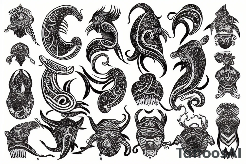 sea emperor leviathan tattoo idea