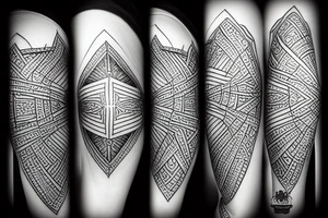 A diamond inside a heartbeat tattoo idea