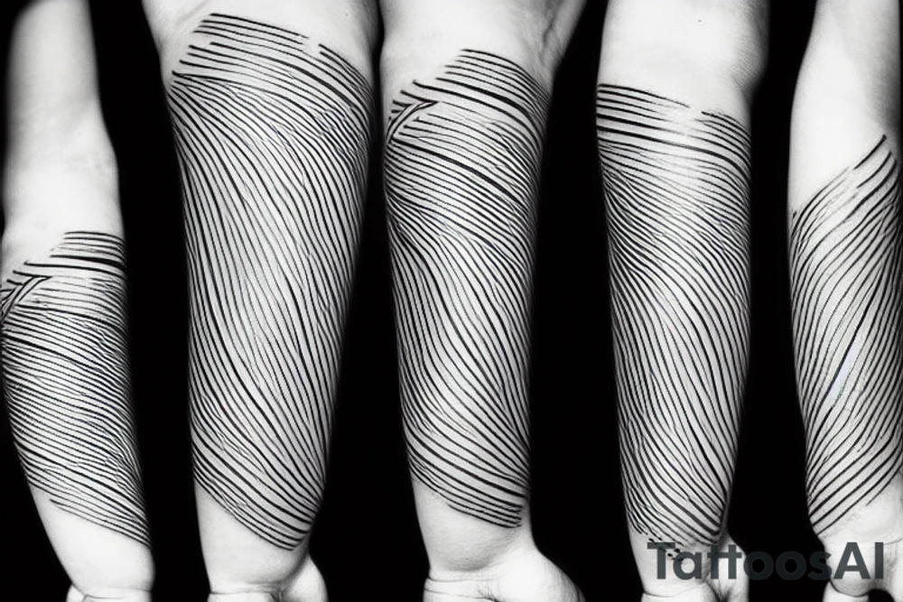 Abstract lines tattoo idea