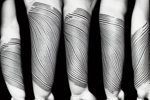 Abstract lines tattoo idea