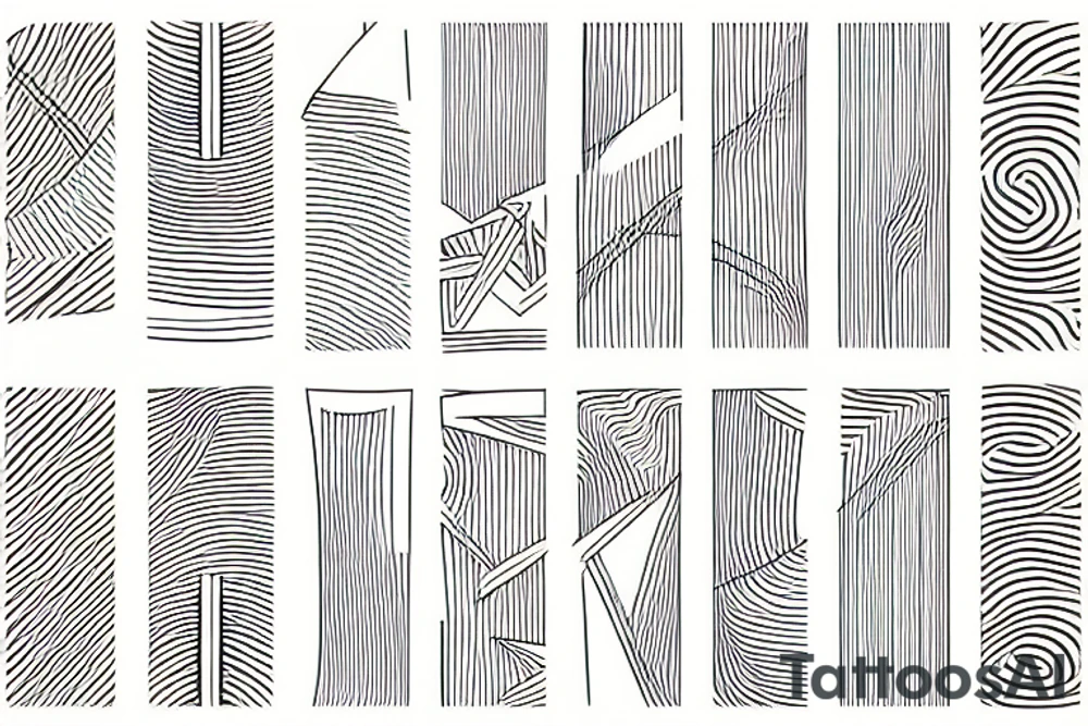 Abstract lines tattoo idea