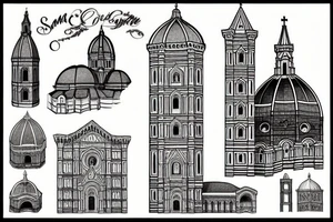 Santa Croce church from Florence tattoo idea