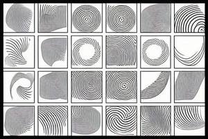 Minimal abstract lines spiral small Patterns tattoo idea