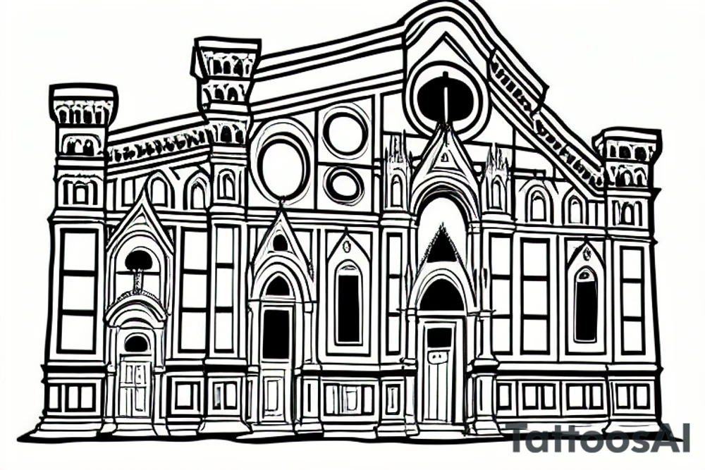 Santa Croce church from Florence tattoo idea