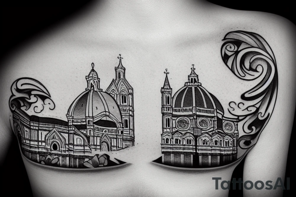Santa Croce church from Florence tattoo idea