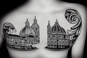 Santa Croce church from Florence tattoo idea