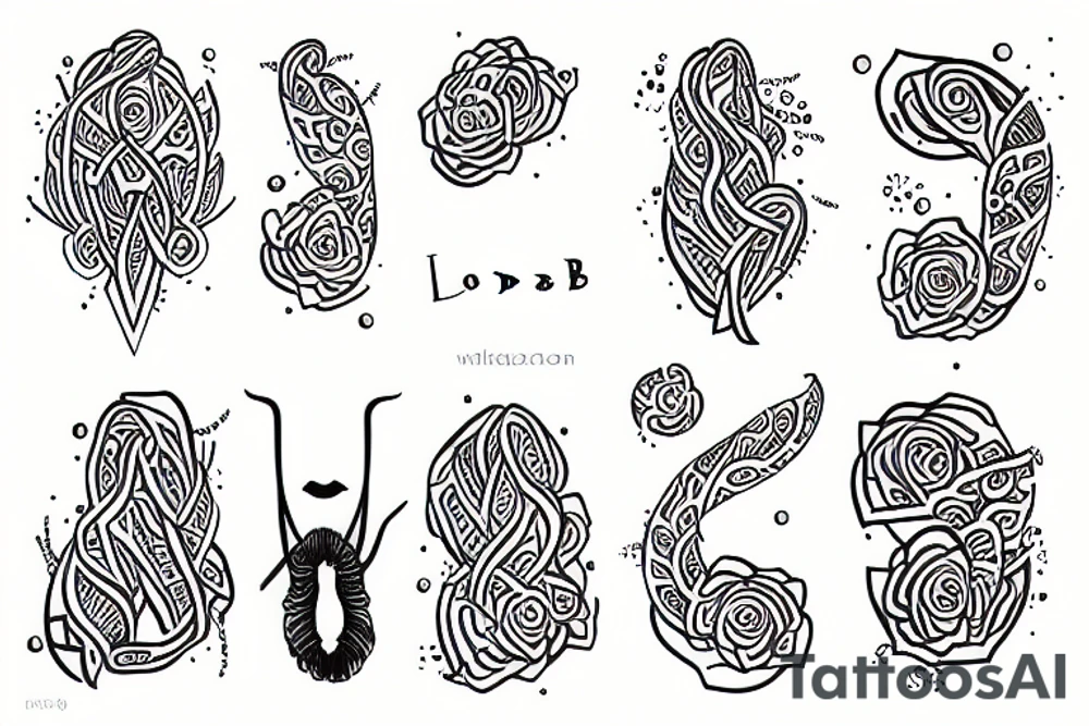 loab woman tattoo idea